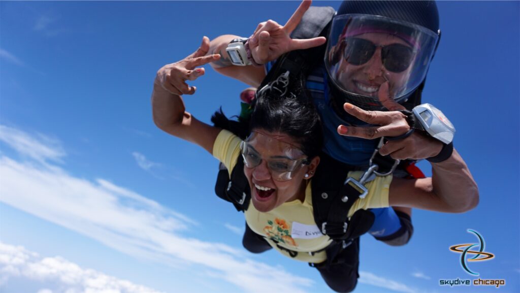 tandem skydiving near Valparaiso, Indiana