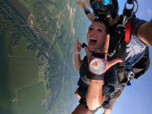 first time tandem skydiving near Valparaiso, Indiana