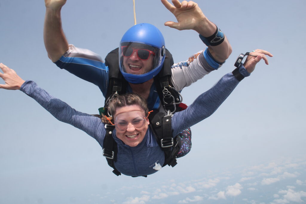 first time skydiving near bloomington and peoria illinois