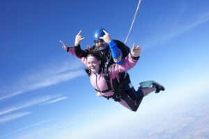 tandem first jump skydive at skydive chicago in ottawa, il