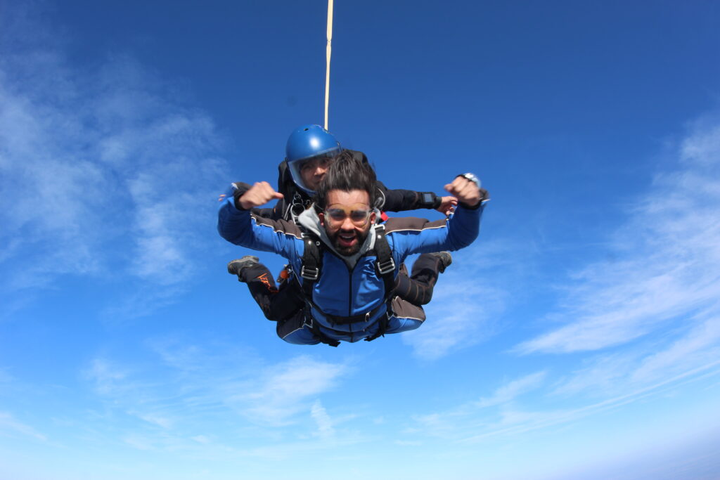 Tandem first jump skydive at Skydive Chicago in Ottawa, IL