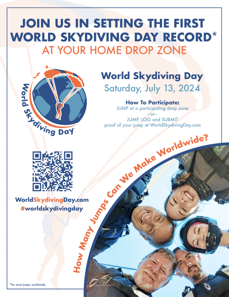 Skydive Chicago participates in World Skydiving Day; to make the most jumps worldwide 
