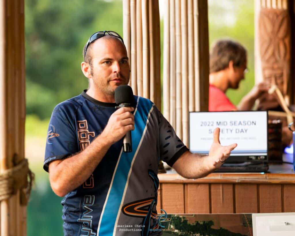 Skydive Chicago's General Manager, Anthony Ebel at the mid season Safety Day