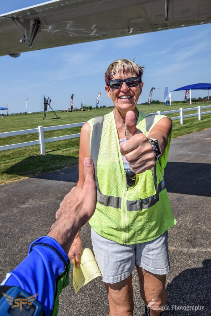 Christa Cross at Skydive Chicago