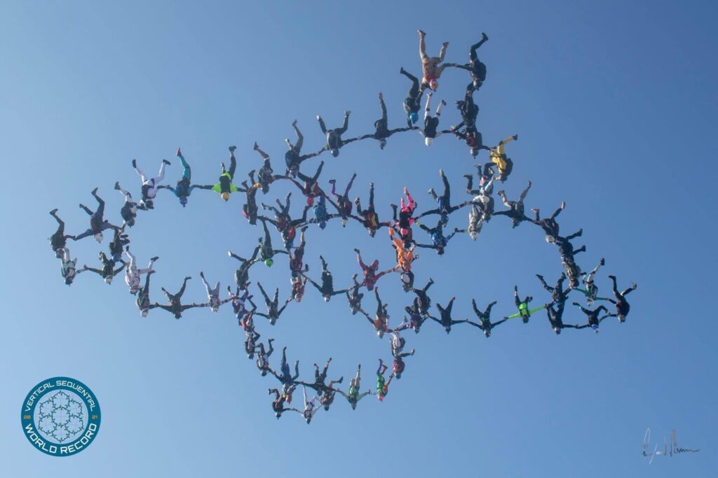 Point 2 of the Vertical Sequential World at Skydive Chicago