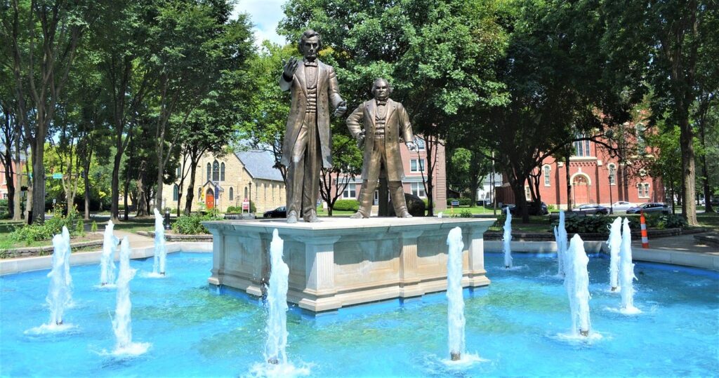 lincoln douglas debate park in ottawa il