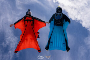 squirrel suit skydivers over Skydive Chicago for SDC Summerfest