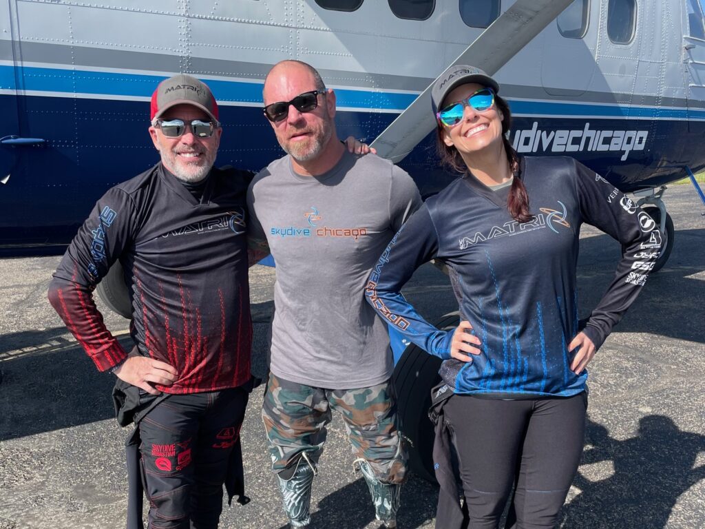 Team SDC Matrix standing in front of a twin otter